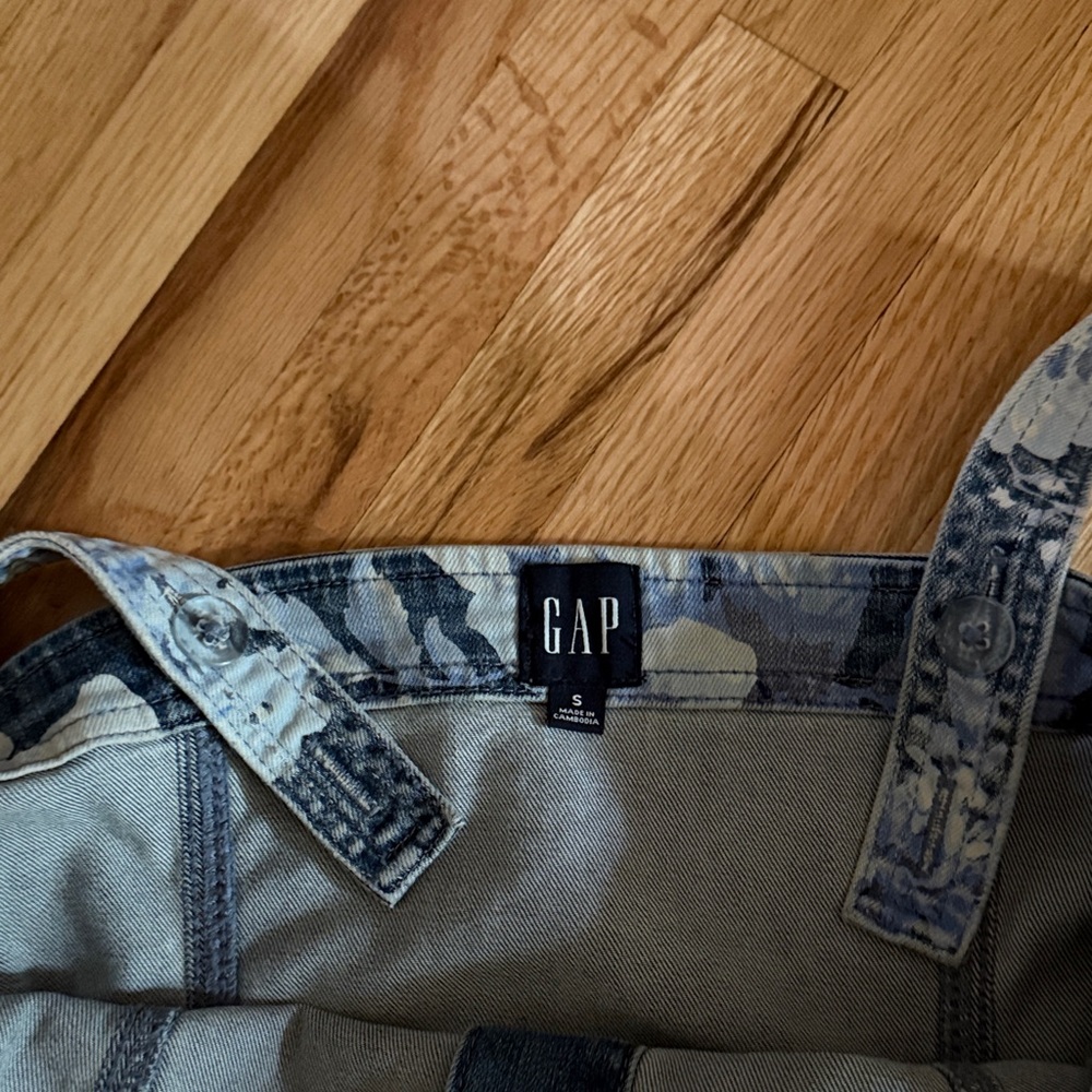 NWOT GAP DENIM MINI FLORAL DRESS small - Picture 5 of 6